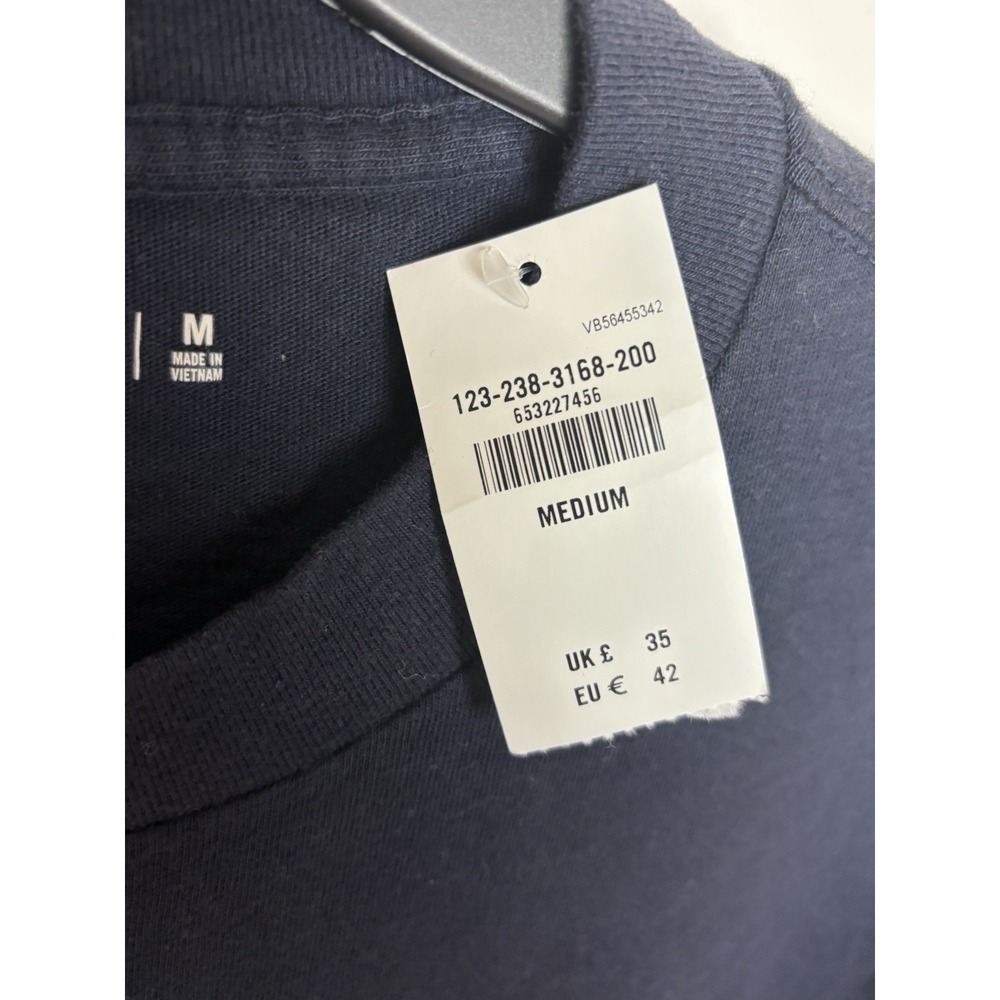 Abercrombie & Fitch Long-Sleeve Ski Graphic Tee Men's Soft T-Shirt Navy NEW Med - Picture 5 of 10